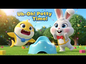 🚽 Baby Shark's Potty Time Magic! | Fun Potty Song & Dance for Toddlers | Bunny & Friends