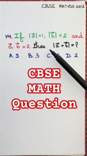 CBSE Math Question, vectors