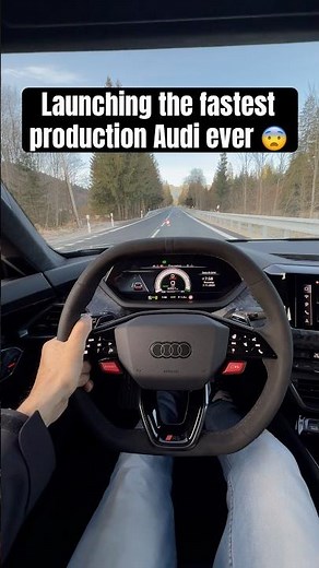 Launching the fastest production Audi ever | 2.4 seconds nausea