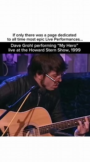 Dave Grohl (My Hero) Acoustic Live Howard Stern Show 1999 | Seattle Sound 90's