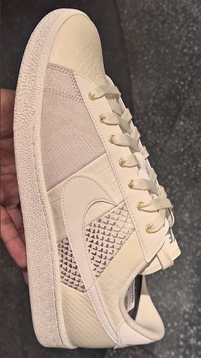 Nike Tennis Classic Premium “Pale Ivory” sneakers. Inspired by vintage luxury watch bands.