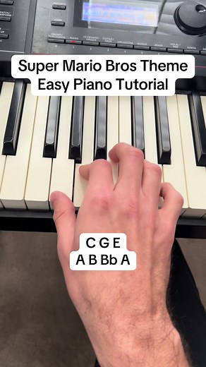 Learn Super Mario Bros Theme on Piano Easily