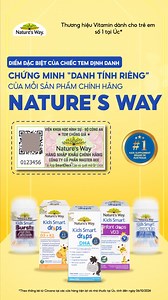 28 reactions | CHECK VAR chiếc tem định danh của mỗi sản phẩm Nature’s Way chính hãng Mỗi chiếc tem trên sản phẩm Nature’s Way là một “căn cước” định danh duy nhất, minh bạch về nguồn gốc và an toàn cho bé yêu. Một chiếc tem nhỏ – cả sự an tâm lớn  #MinhBachChatLuong #NatureWaysVietnam #Naturesway #ThuongHieuChinhHang #temdinhdanh #temchonggia #chinhhang | Nature's Way Việt Nam | Facebook