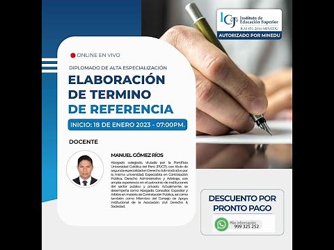 Curso de Elaboración de Terminos de referencia