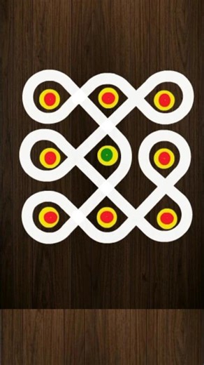 3 to 3 dots rangoli for beginners #easyrangoli