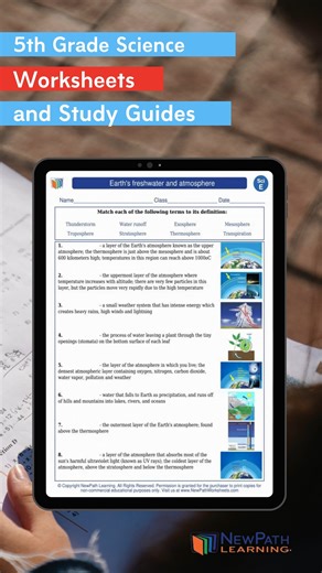 離 Grade 5 Science just got more exciting! Explore hands-on worksheets that make learning about ecosystems, energy, matter, and more fun and interactive. ⚡  Grab yours now: https://newpathworksheets.com/science/grade-5 #Grade5Science #ScienceFun #LearningMadeEasy #TeachersOfIG #HomeschoolLife | NewPath Worksheets | Facebook