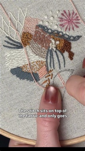 A Textured Satin Stitch Variation for Modern Embroidery ✨