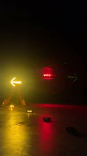 Traffic Safety Lighting Setup | Arrow Warning Light + Safety Baton + Warning Kit