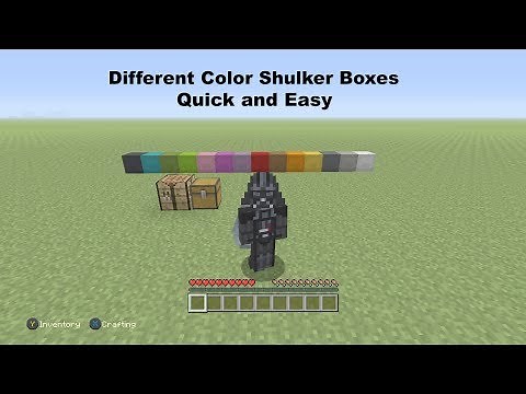 How to Dye Shulker Boxes