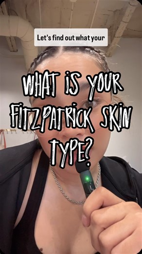Bella | Laser Tech & LSO | Daela Scottsdale on Instagram: "What is your Fitzpatrick skin type? How do you figure out what your Fitzpatrick skin type? 🤔 Fitzpatrick Skin Type Scale is a numerical classification for human skin color and its reaction to sunlight AKA how likely your skin is to burn or tan when exposed to UV radiation. Based off this scale I would be classified as a 2-3 because I tan easily, sometimes burn, have light brown eyes, naturally dark brown hair and fair to olive sk