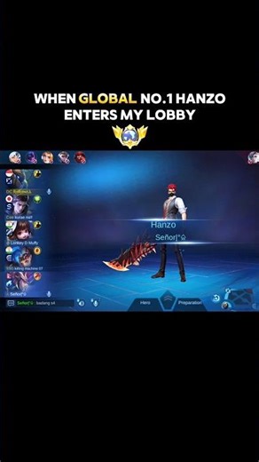GLOBAL NO.1 Hanzo = Auto WIN 💯?#mobalegends5v5 #moba5v5english #moba5v5pipin