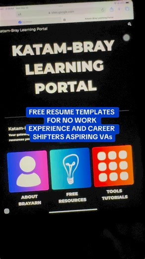 FREE RESUME TEMPLATE for no work experience and career shifters!! ✨ #resume #resumetemplate #virtualassistant #phfreelancers #brayarn | Brayarn