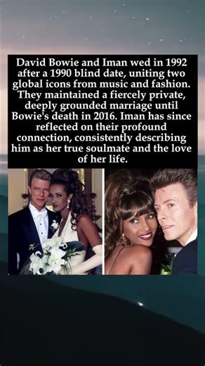 Icons in Love: The Private Bond of Bowie and Iman #DavidBowie #Iman #LoveStory #MusicIcon