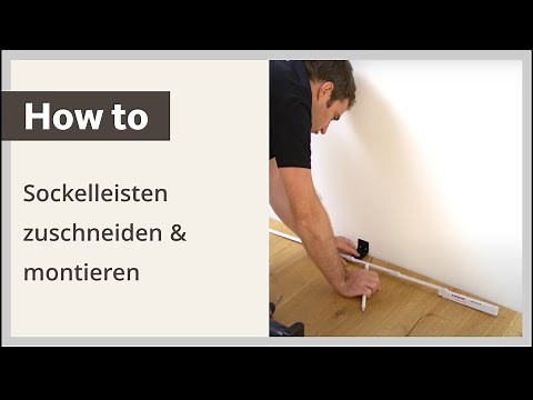 Anleitung: Sockelleisten selbst zuschneiden und montieren
