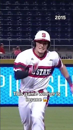 That ending was dramatic 😱 #ncstate #accbaseball #collegebaseball