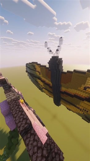 Minecraft butterfly build (my first mega build) 😦😦😦