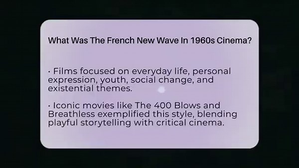 What Was The French New Wave In 1960s Cinema? - I'm a 60s Baby