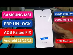Samsung M31 Google Account/FRP Bypass┃Enable ADB Failed ┃ANDROID 12 (New Security)