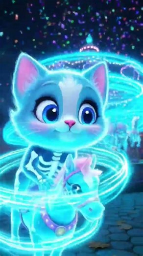 Ghostly Kitten at the Haunted Carnival 🎡👻 | Cute Horror | Kawaii Ghost Cat