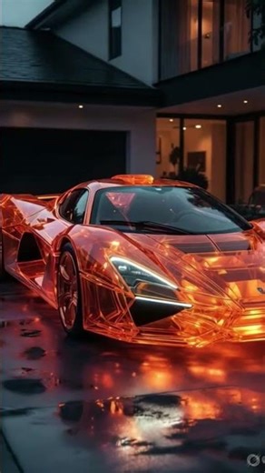 Unreal Orange Crystal Supercar in Luxury Showroom 🔥 | Future Hypercar