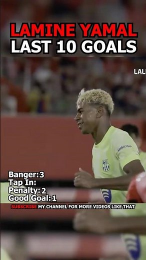 THIS GUY SCORES BEAUTIFUL GOALS! Lamine Yamal last 10 goals #football #soccer #footballedit