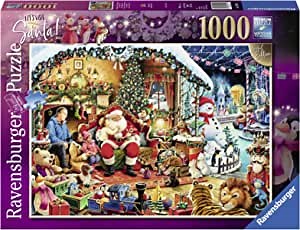 Ravensburger Let's Visit Santa 15354 1000 Piece Holiday Puzzle for Adults, Every Piece is Unique, Softclick Technology Means Pieces Fit Together Perfectly