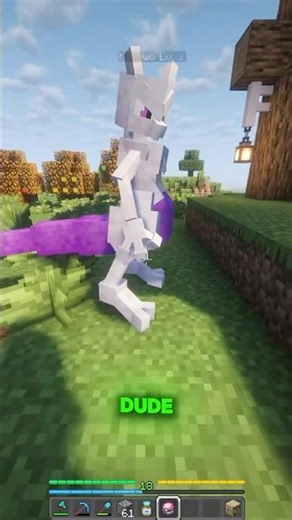 Creating Mewtwo #pokemon #minecraft #gaming #anime #clips #cobblemon #cobbleverse #shorts #100days
