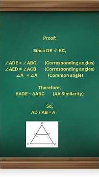 Basic Proportionality Theorem (BPT) Proof | Class 10 Maths Triangles