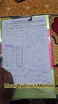 Trick To Find Mean By Direct Method Easily ||class 10 Mathematics ||