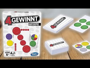 4 GEWINNT KARTENSPIEL - Spielregeln TV (Spielanleitung Deutsch) - 4 gewinnt Karten HASBO GAMING
