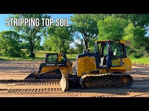 John Deere 550K Stripping Top Soil | Bulldozer