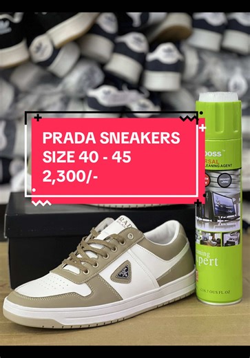 Stylish Prada Sneakers for Men - Sizes 40 to 45