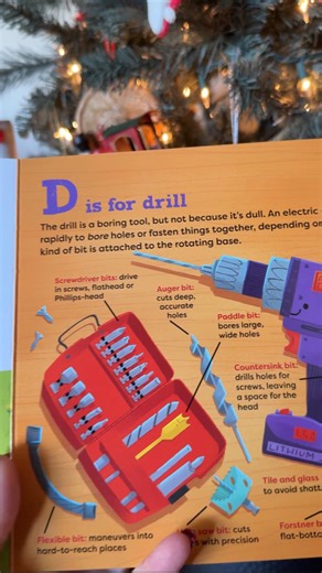 Rita Stapleton | DIY Tutorials & Home Projects on Instagram: "The best book for a DIYer to give This year I’m flying to St. Louis to see my grandson, and even though I shipped his big gifts, this one felt too special not to bring with me. If he’s going to grow up watching Nana use power tools, he might as well start learning them early 🔧 The Power Tool Alphabet by @katchoppy , published by @sourcebookskids , is on sale online and in bookstores now (Ad) Comment BOOK for the link. Save this for a