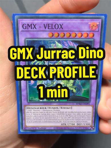 --GMX JURRAC DINO Deck Profile in 1min-- #yugioh #konami #yugiohtiktok #yugiohcommunity #TCG