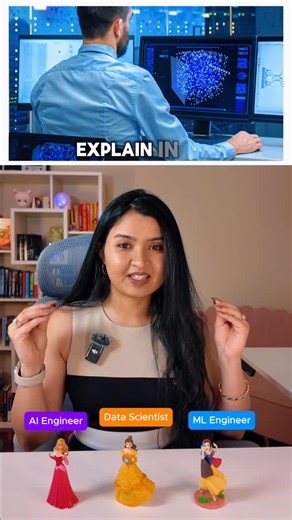 Anjali Viramgama on Instagram: "AI Engineer, ML Engineer and Data Scientist! . . tech AI software engineering data work life job career internship role #tech #cs #Interview #Internship #Job #JobSearch #JobHelp #Resume #Linkedin #Bigtech #Microsoft #Google #Apple #Instagram #Amazon #coding #programmer"