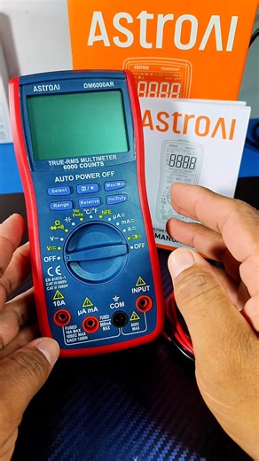 O Multímetro ASTROAI DM6000AR foi uma grata surpresa! Superou todas as minhas expectativas em desempenho e precisão, mostrando-se um excelente custo-benefício. É um equipamento completo, com funções avançadas e leitura confiável. Fiz uma análise completa no meu canal do YouTube Sertec Manutenção, onde mostro cada funcionalidade na prática. Se você está procurando um multímetro AutoRange com perfil profissional, esse modelo é, sem dúvida, uma das melhores escolhas do mercado! @Mercado Livre ID do