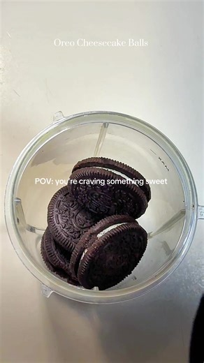 For anyone with a sweet tooth using whatever’s on hand. Ingredients \t•\tOreo cookies \t•\tcream cheese, softened \t•\twhite chocolate chips \t•\tCoconut Oil \t ⸻ Instructions \t1.\tCrush the Oreos: Place the cookies in a food processor and pulse until fine crumbs form. \t2.\tMix with cream cheese: In a bowl, combine the crushed Oreos and softened cream cheese. Stir until fully blended into a dough-like mixture. \t3.\tForm the balls: Roll the mixture into small balls and place them on a tray. \t