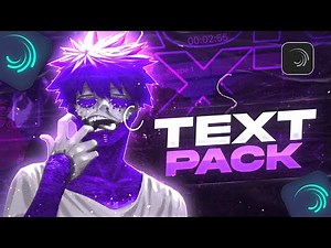 Alight Motion Text Animation Presets Pack | Alight Motion Text Presets Xml 🔥