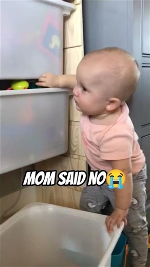 Mom Said No 😭 Baby’s Epic Crying Moment❤️#shortsfeed