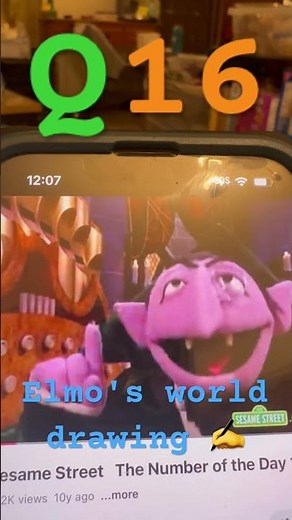 Q 16 Elmo's world drawing ✍️