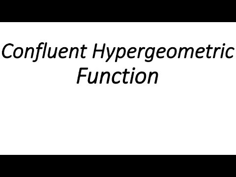 Confluent Hypergeometric Function || Solution of Confluent Hypergeometric Differential Equation