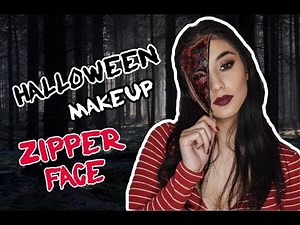 HALLOWEEN #4: Zipper Face makeup tutorial