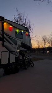 These giant string lights are such a fun DIY and I did it all (besides hanging them) by myself! #DIY #GiantChristmasLights #GiantStringLights #DIYDecorations #DIYChristmasDecorations #RV #RVLife #RVTravel #RVFamily #RVLiving | The Everywhere Family