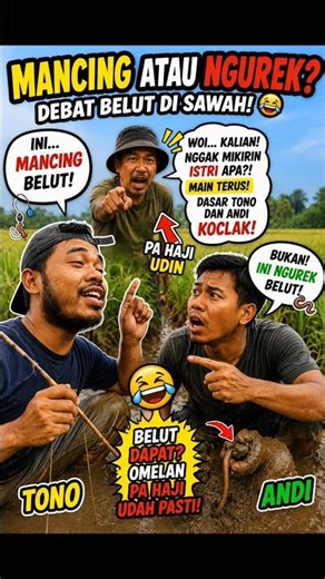Pak Haji Udin: Dasar Tono dan Andi Koclak, Istri Ditinggal Main Belut! 😂