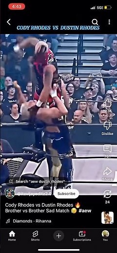 Cody vs Dustin Rhodes full match aew