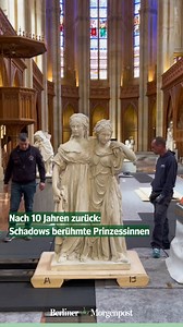 Dafür, dass Luise und Friederike schon über 200 Jahre alt sind, sehen sie noch ziemlich fresh aus, oder? 😜 Die Prinzessinnenskulptur des preußischen Bildhauers Johann Gottfried Schadow kehrt nach zehn Jahren frisch restauriert in die Dauerausstellung der Friedrichswerderschen Kirche zurück. 👸👸 Friedrich Wilhelm III. hielt sie nach ihrer Erschaffung im Jahr 1795 ganze 90 Jahre lang in den Schlossräumen versteckt, weil er die Skulptur nicht mochte. Die Begründung: Unter anderem war dem König di