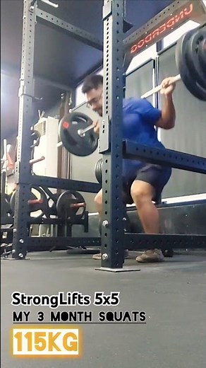 Strong Lifts 5x5 Program 3-month progress