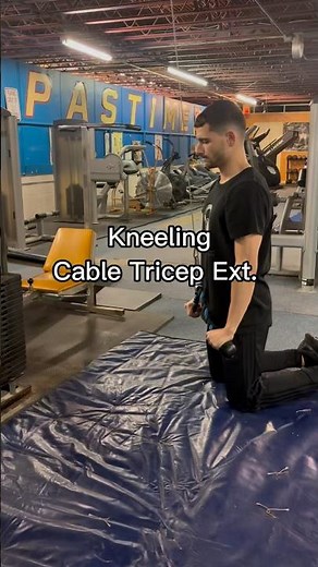 Kneeling Cable Tricep Extension - Exercise Demonstration