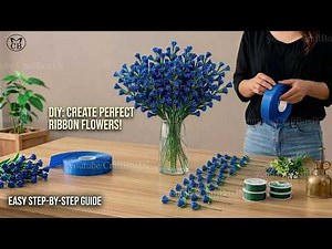 🤯DIY: Create Perfect Ribbon Flowers! | Easy Step-by-Step Guide💐