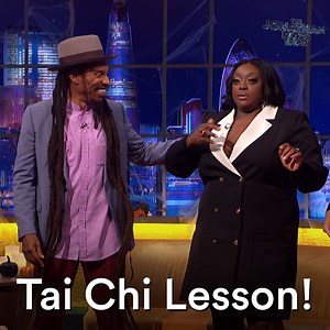 28K views · 195 reactions | Benjamin Zephaniah gives Jonathan, Judi, Rob, Georgina & Tom a Tai chi lesson! | The Jonathan Ross Show | Facebook